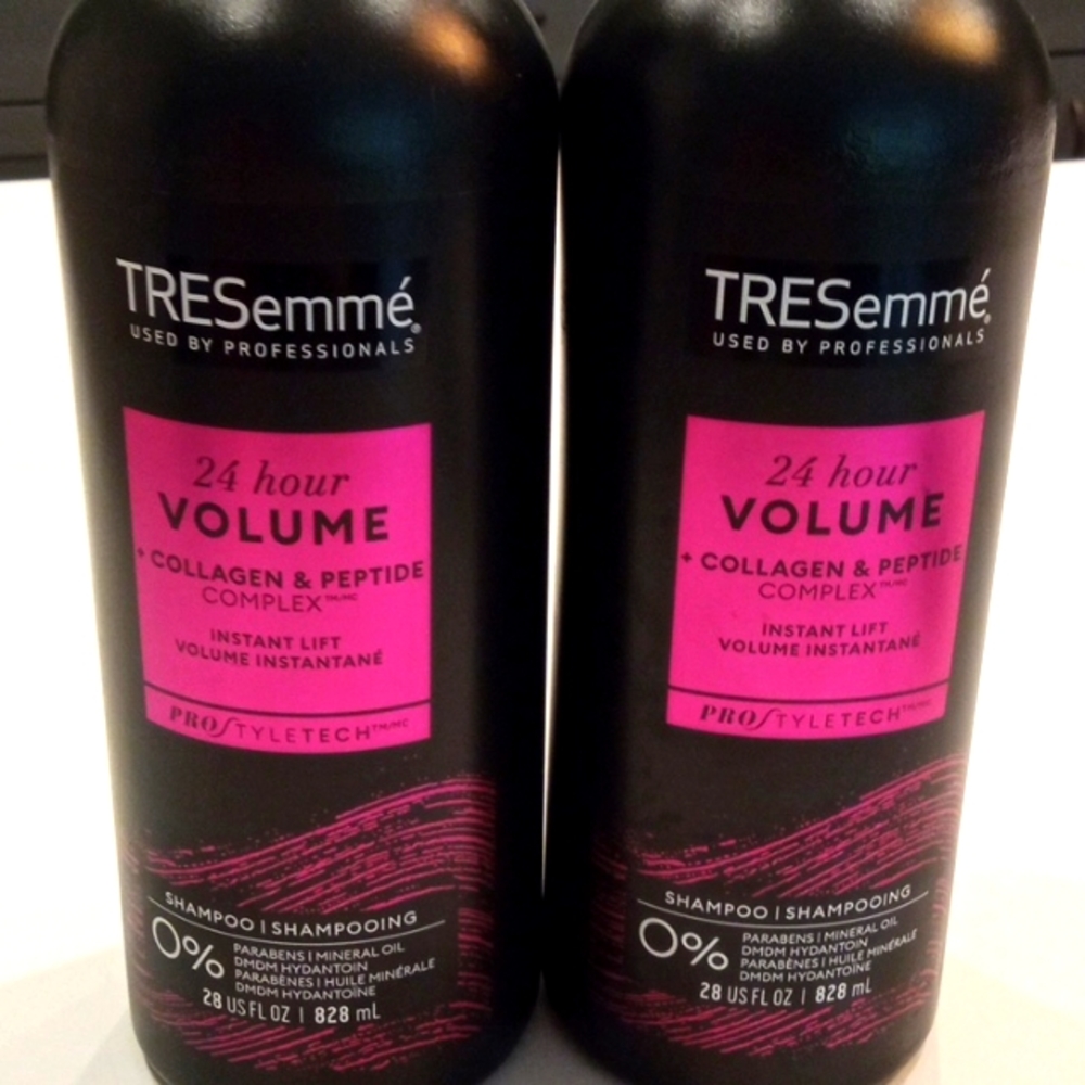 Tresemme 24 hr Volume collagen and peptide shampoo 28oz bundle